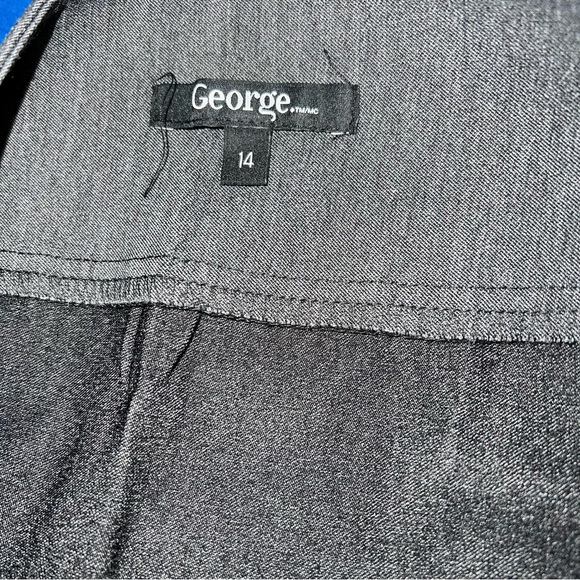 NEW George Charcoal / Gray Rayon Blend Pencil / Midi Skirt Womens Plus Size 14 - Picture 2 of 7